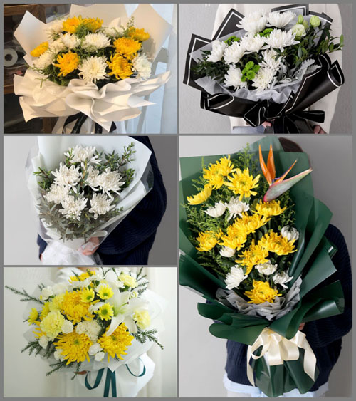 河南南阳卧龙区王村乡柳湾村白事花束代送